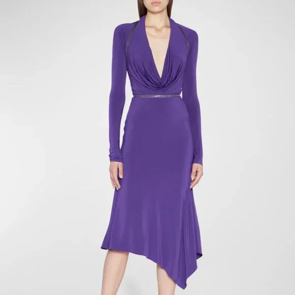 tom ford purple dress TOM FORD* $5890 Liquid Sequin Embroidered Purple Mini Dress NWT IT 38